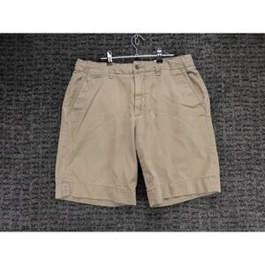 Polo Ralph Lauren Shorts Mens 34 Inseam 10 Beige 100% Cotton Canvas Chino Preppy